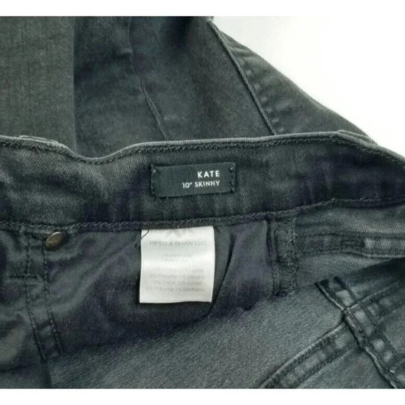 Veronica Beard 25X29 Kate 10" Skinny Women's Black Raven Denim Jeans Made USA - Picture 7 of 11